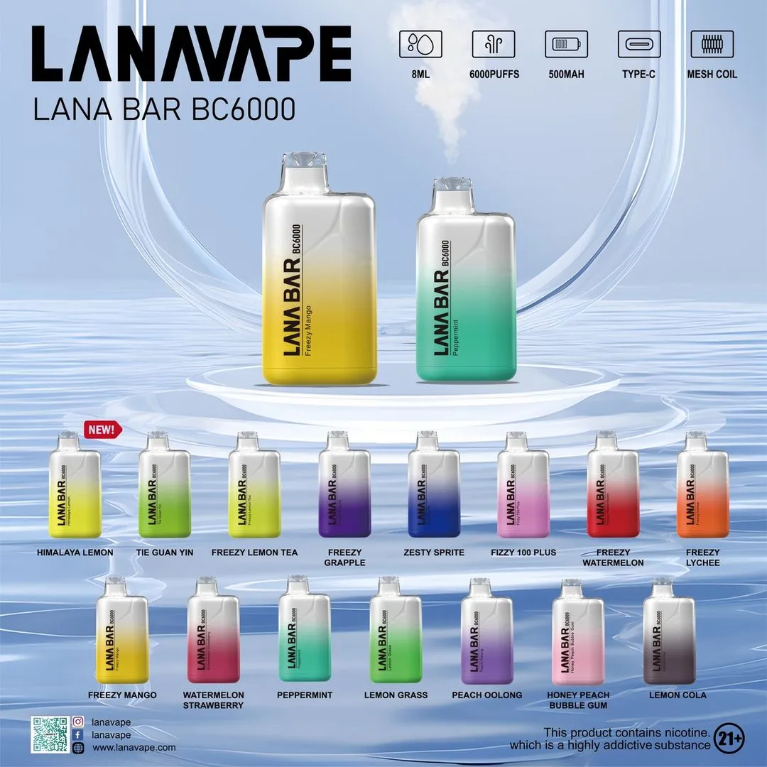 Lana Bar BC 6000 Puffs Disposable Vape Device in Singapore