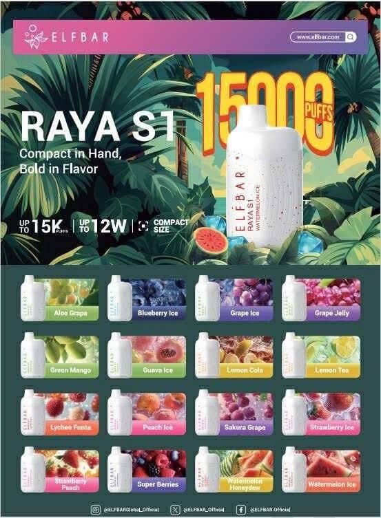 Elf Bar Raya S1 15000 Puffs