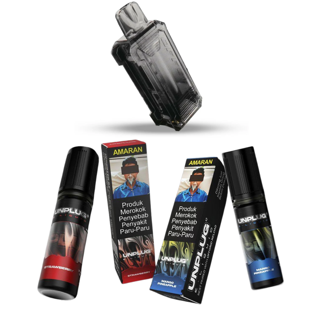 Unplug E-Liquid + Offgrid Reload Cartridge set